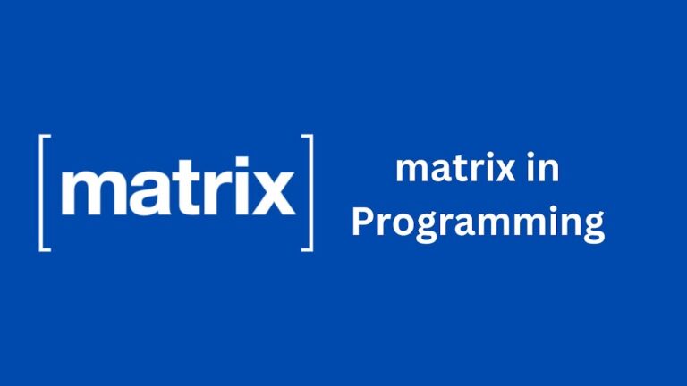 Matrix in Programming - DSA